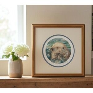 Vintage Sea Otter Pup Limited Edition‎ Framed Print 282 out of 750 Keith Greba